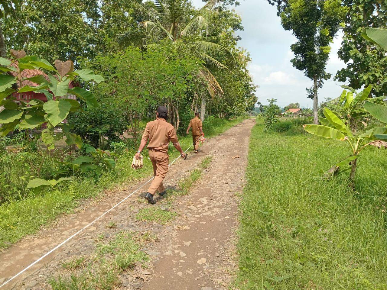 PENGUKURAN JALAN USAHA TANI BENDAGEDE 337X30 CM DD 300 JUTA
