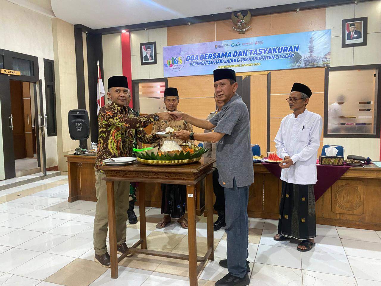 TASYAKURAN HARI JADI KABUPATEN CILACAP KE-168 DITINGKAT KECAMATAN GANDRUNGMANGU