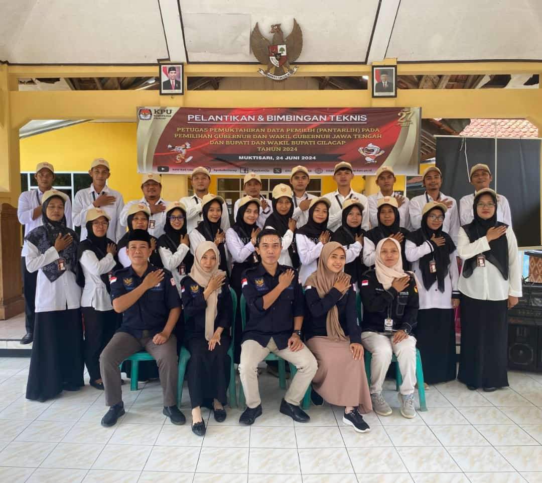 PELANTIKAN PANTARLIH PILKADA TAHUN 2024 DESA MUKTISARI 