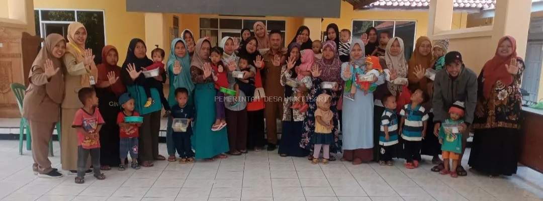 PMT 90 HARI SUKSES TURUNKAN ANGKA STUNTING DESA MUKTISARI 