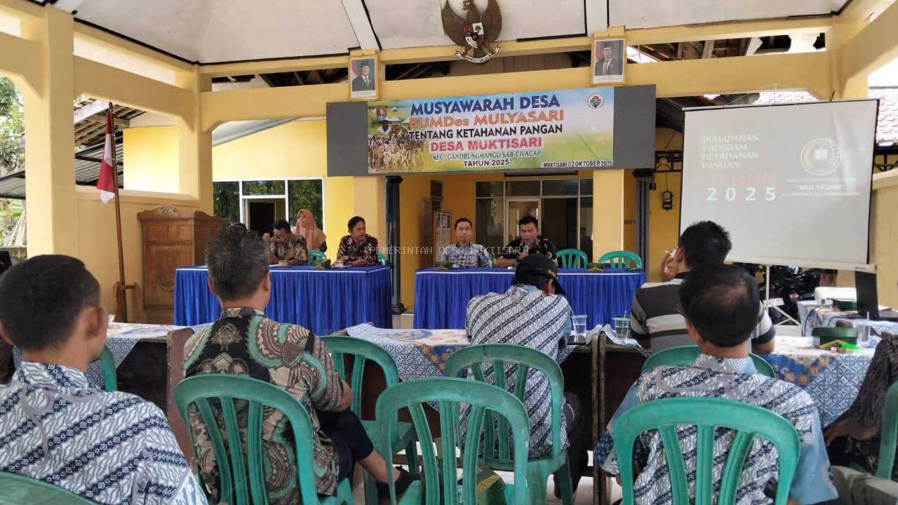 MUSYAWARAH DESA BUMDes MULYASARI TENTANG KETAHANAN PANGAN 